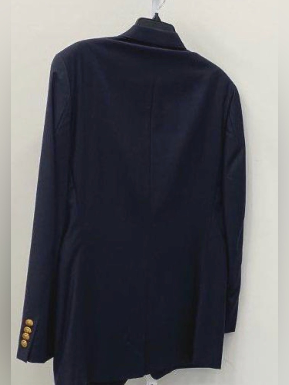 Ralph Lauren / Macy’s Men’s Store 100% Wool Navy Blazer with Gold Buttons, 38R - Picture 2 of 7